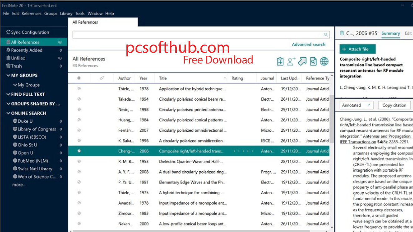 Download EndNote 20 for Free