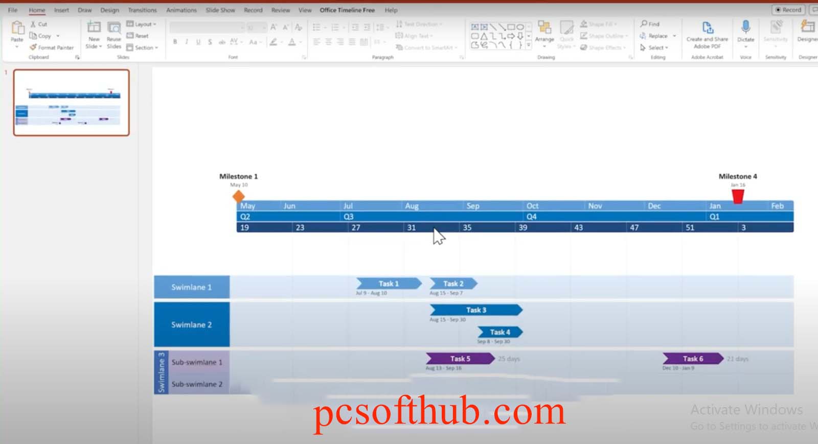  Office Timeline Pro+ Plus Edition 9 Free 