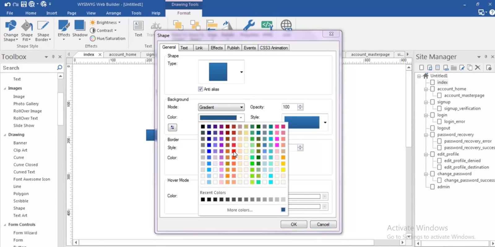WYSIWYG Web Builder 20