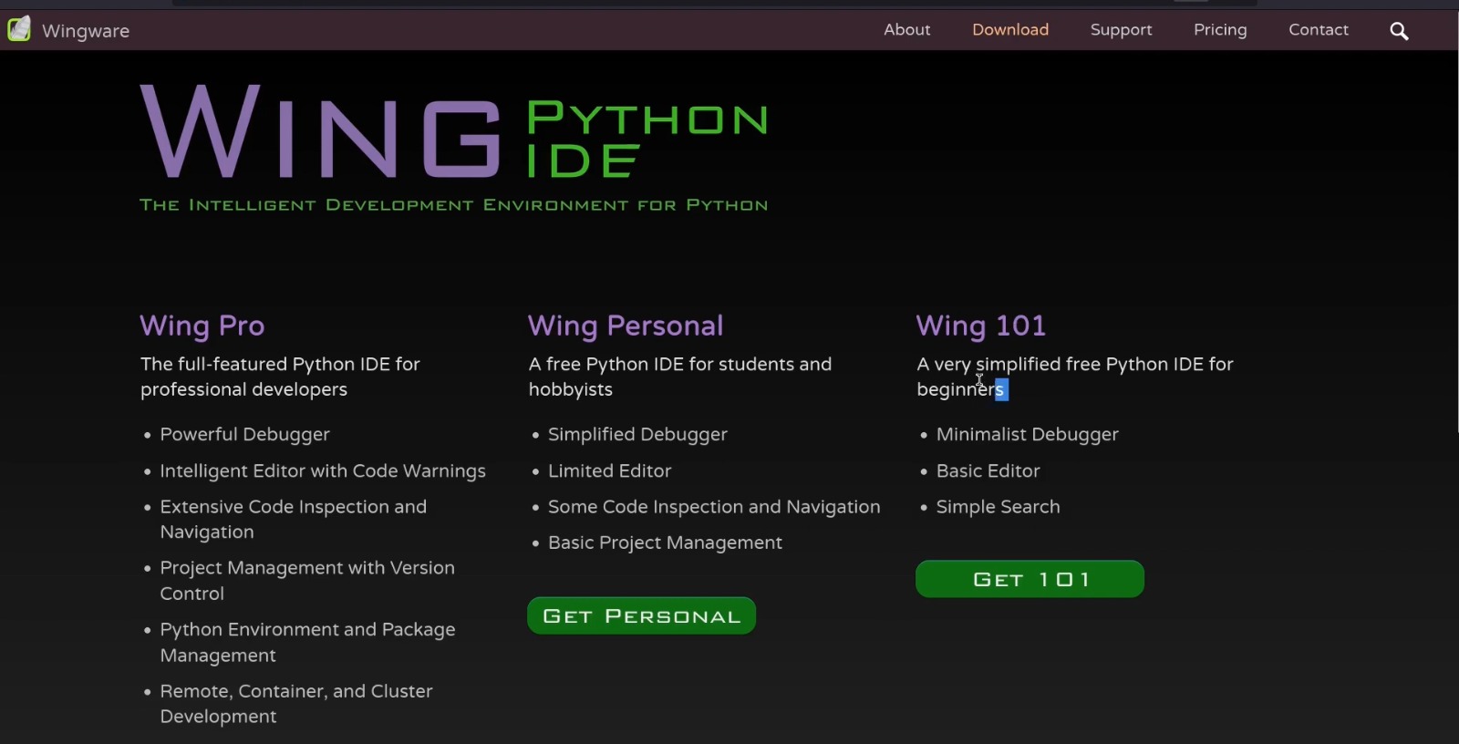 Wing IDE Pro 10